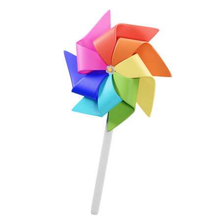 Paper pinwheel  3D Icon