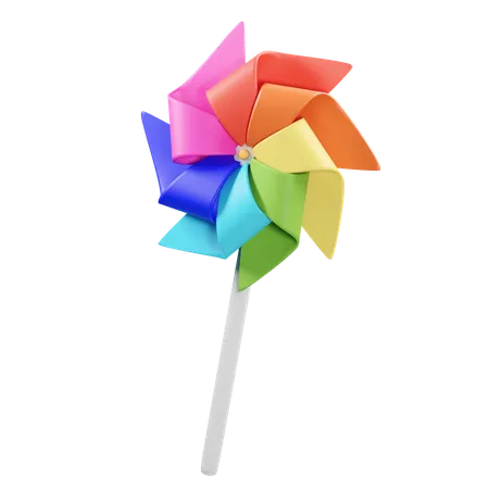 Paper pinwheel  3D Icon