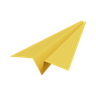 3d paper plane logo