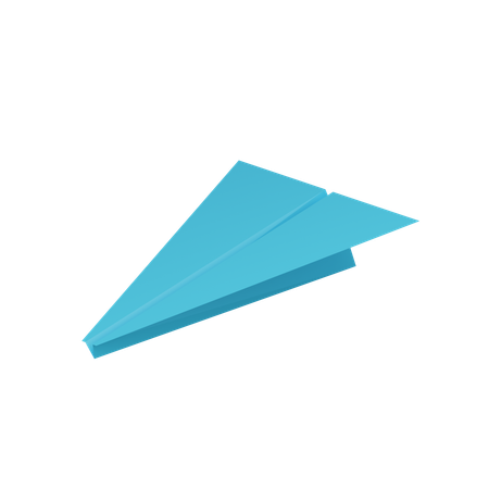 Paper plane  3D Icon