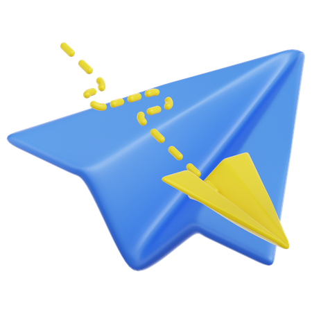 Paper Plane  3D Icon