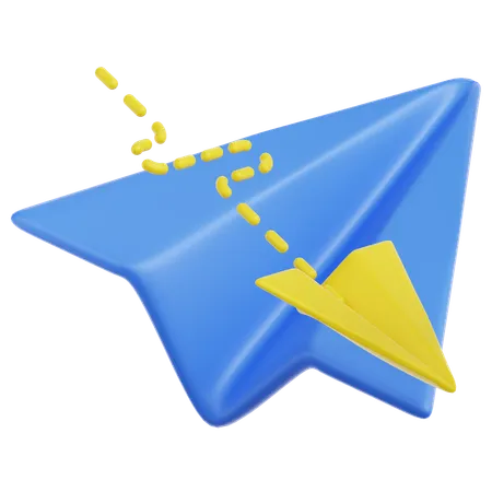 Paper Plane  3D Icon