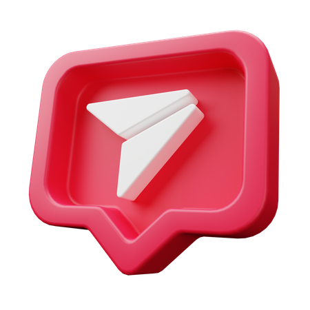 Paper Plane  3D Icon