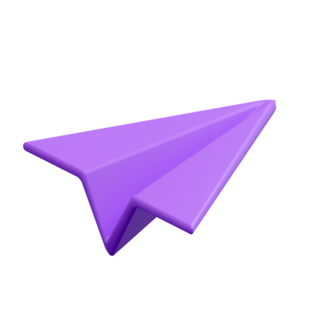 Paper plane  3D Icon