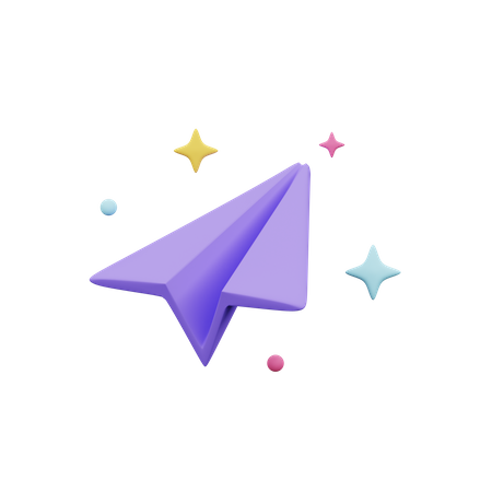 Paper Plane  3D Icon