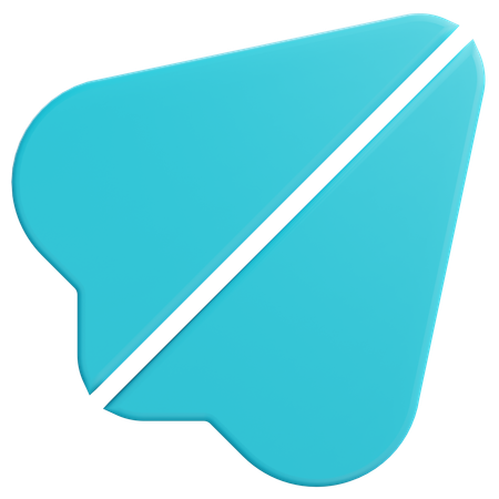 Paper Plane  3D Icon