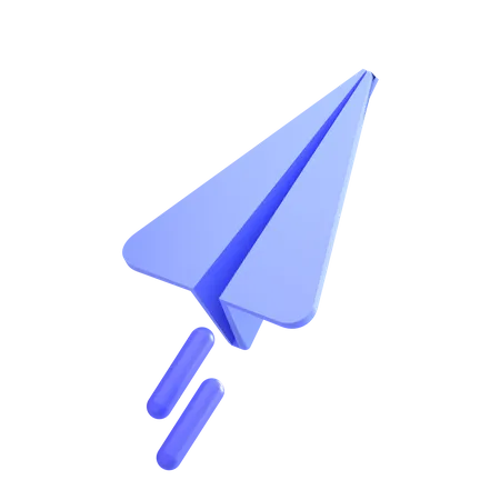 Paper Plane  3D Icon