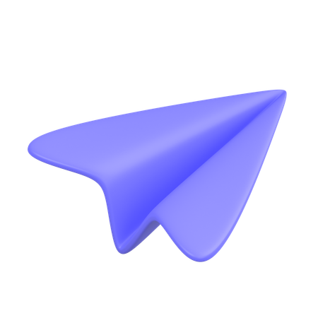 Paper Plane 3D Icon