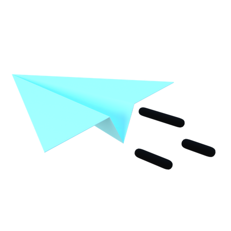 Paper Plane  3D Illustration