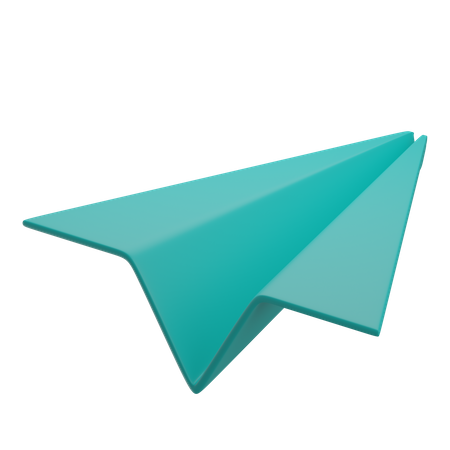 Paper Plane  3D Illustration