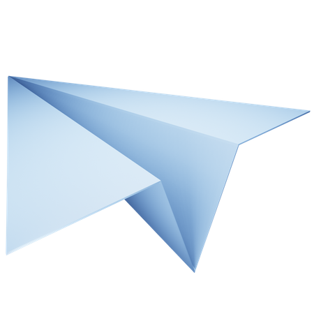 Paper Plane  3D Illustration