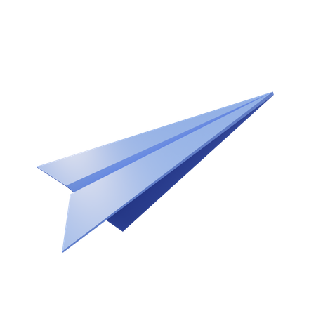 Paper plane  3D Illustration