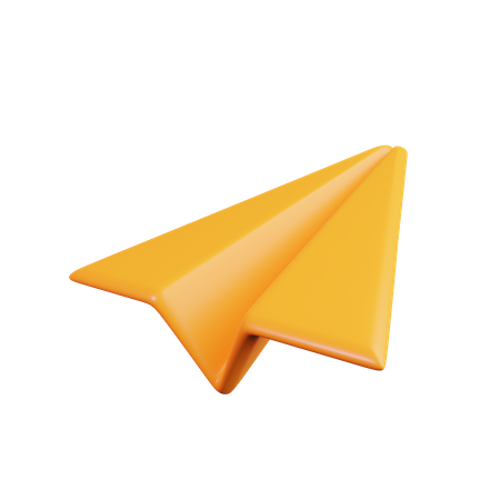 Paper plane  3D Illustration