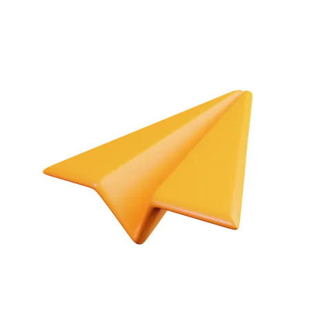 Paper plane  3D Illustration