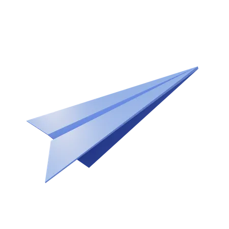 Paper plane 3D Illustration