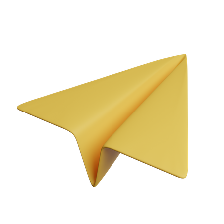 Paper Plane 3D Icon
