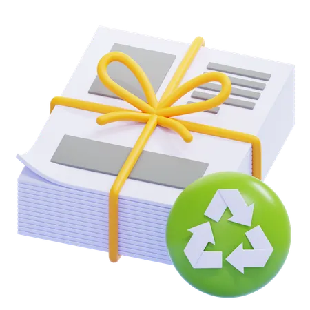 Paper Recycling  3D Icon