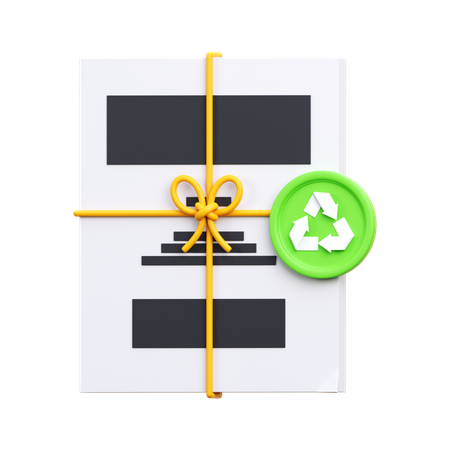 Paper Recycling  3D Icon