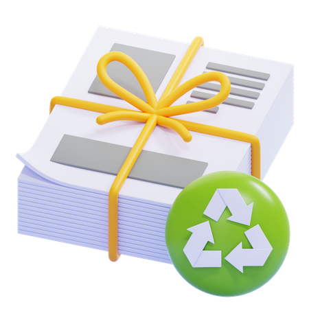 Paper Recycling  3D Icon