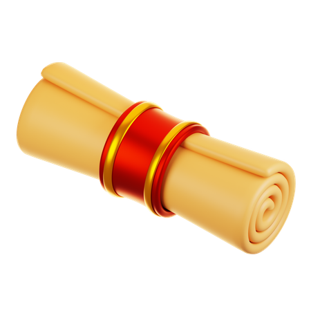 Paper scroll  3D Icon