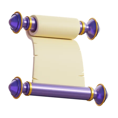 Paper Scroll  3D Icon