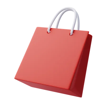 Paper Shopping Bag 3D Icon