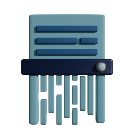 Paper Shredder  3D Icon