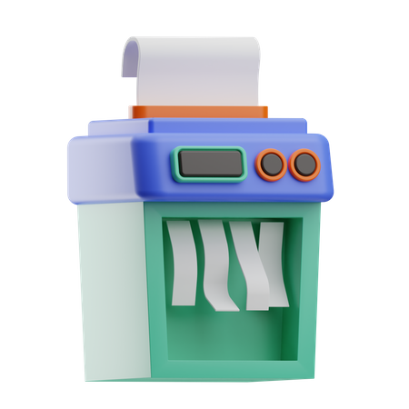 Paper Shredder  3D Icon