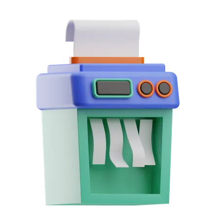 Paper Shredder  3D Icon