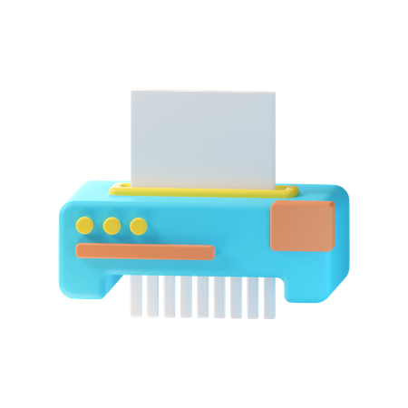 Paper Shredder  3D Icon