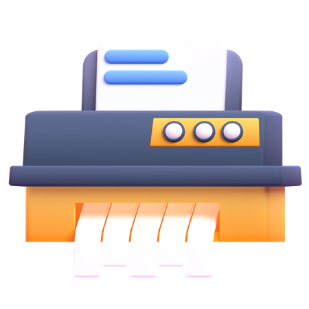 Paper Shredder Machine  3D Icon