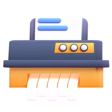 Paper Shredder Machine  3D Icon