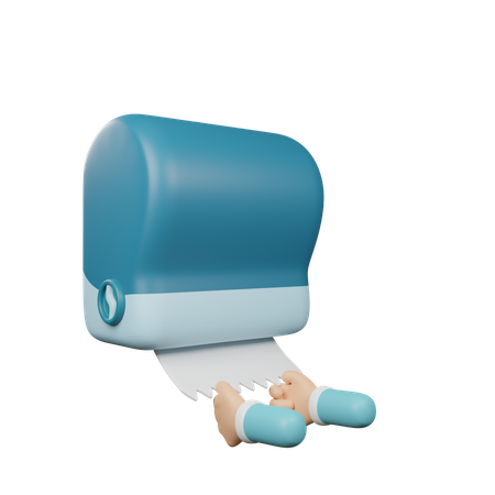 Paper Towel Dispenser  3D Icon