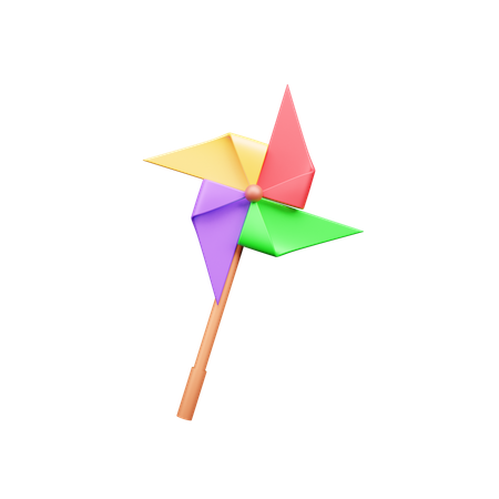 Paper Windmill  3D Icon