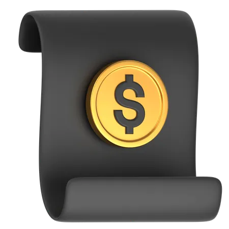 3 D Icon Of A Dollar Note 3D Icon
