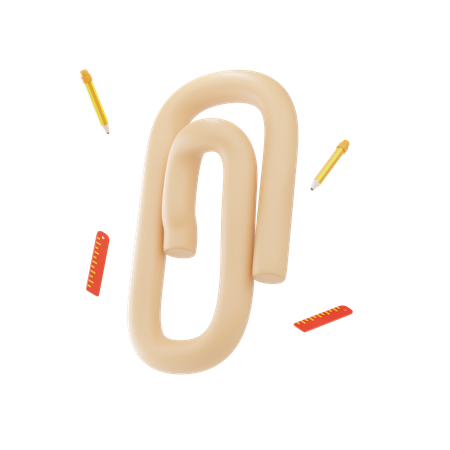 Paperclip  3D Icon