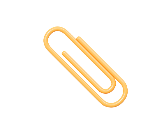 Paperclip  3D Icon