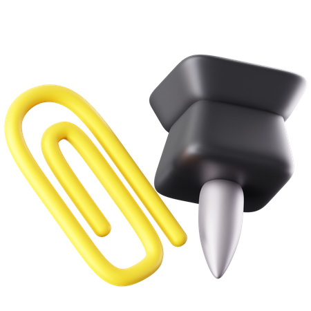 Paperclip  3D Icon