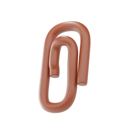 Paperclip  3D Icon