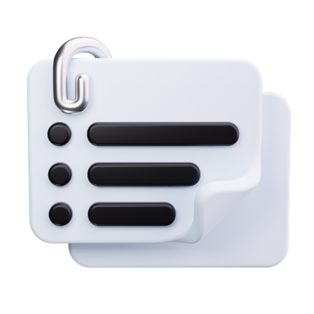 Paperclip  3D Icon