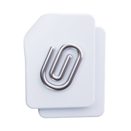 Paperclip  3D Icon