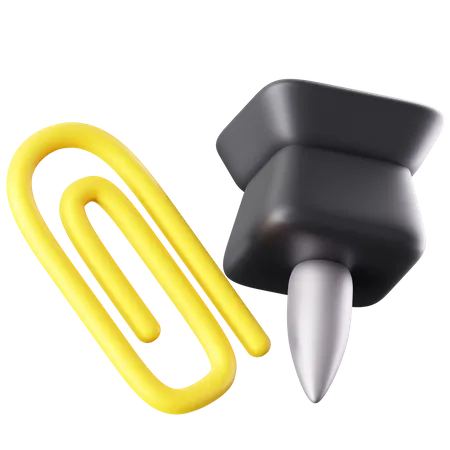 Paperclip 3D Icon