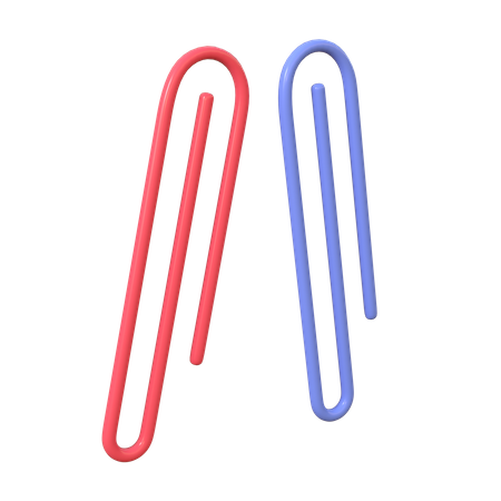 Paperclips  3D Icon