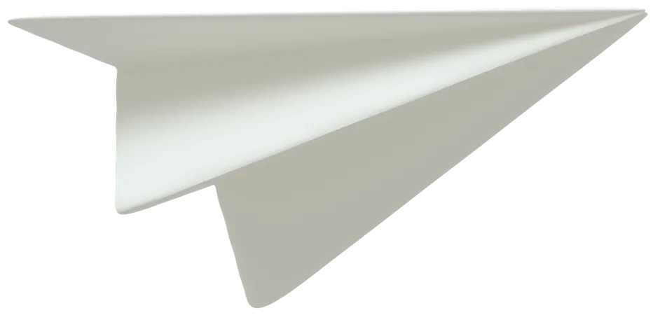 Paperplane 3D Illustration