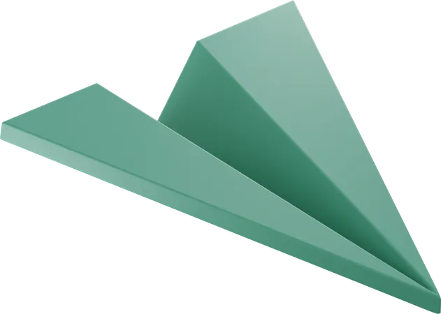 Paperplane 3D Illustration