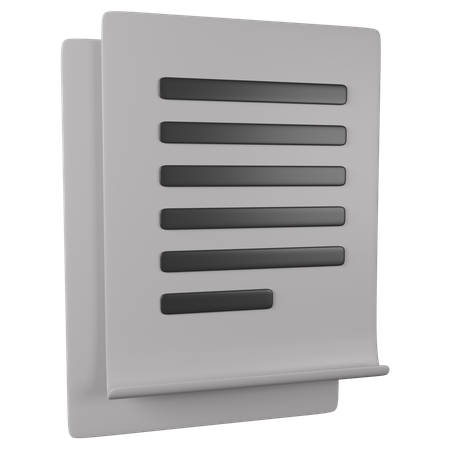 Papers  3D Icon