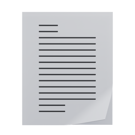 Papers  3D Icon