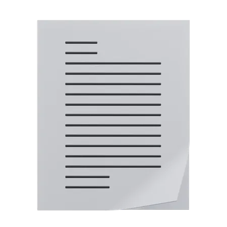 Papers Office 3 D Icon Illustration With Transparent Background 3D Icon
