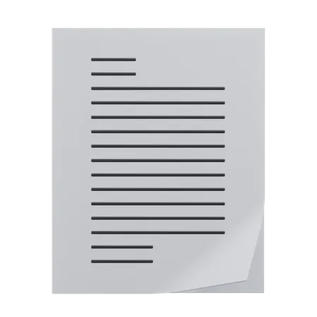 Papers  3D Icon