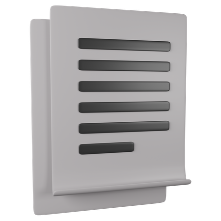 Papers  3D Icon